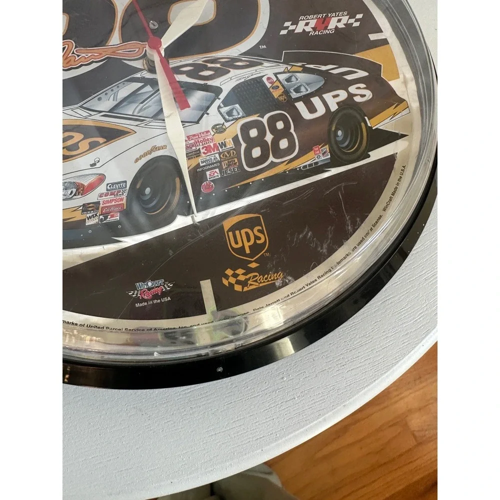 NASCAR Dale Jr. 88 UPS Racing Wall Clock WinCraft Robert Yates Racing 12 inch